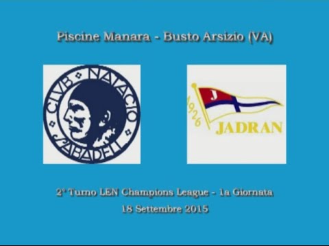 LEN Champions League 2015/16 (2° Turno-1a gg) - C.N. Sabadell vs. Jadran Herceg Novi 6-7