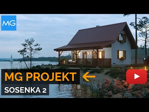 Projekt domu Sosenka 2 MG Projekt - - 60.47 m2 - koszt budowy 57 tys. zł
