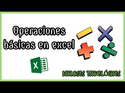 OPERACIONES BÁSICAS EN EXCEL (SUPER FÁCIL)