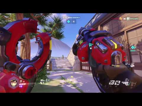 Overwatch MP gameplay (June 2016) pt18 - Turrets, Trolling and Suspense