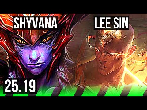 SHYVANA vs LEE SIN (JGL) | 51k DMG, Comeback, Legendary | KR Master | 25.19