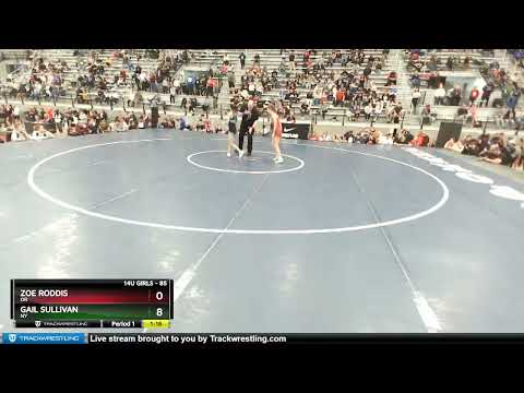 85 Lbs 1st Place Match - Zoe Roddis, OR Vs Gail Sullivan, NY E0eb
