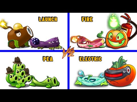 PVZ 2 | 4 PAIR Plants vs Team Zombies | Which Team Plant 's Best?