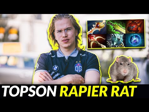 Topson really try hard in this game - Divine Rapier weaver