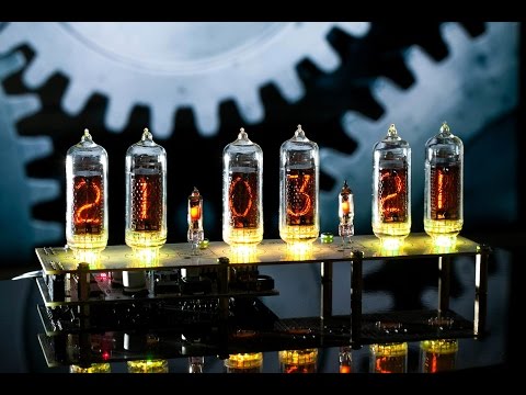 Nixie Clock with IN-14 Tubes Assembled and PCB GRA & AFCH (Arduino UNO compatable)