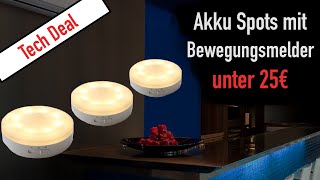 DEAL DES TAGES: AKKU SPOTS MIT BEWEGUNGSMELDER!! WOBSION