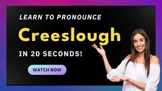 How to pronounce Creeslough