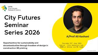 Sustainability & decarbonisation through freedom of design in construction 3D printing, Ali Kashani