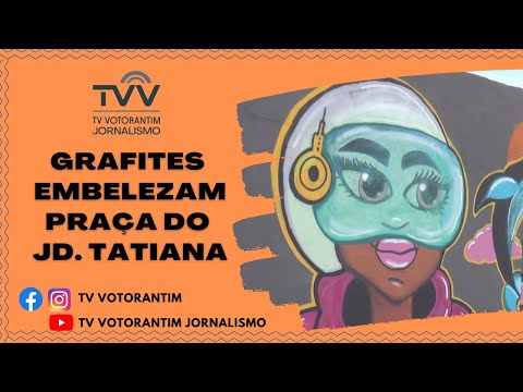 Grafites Embelezam Praça no Jd. Tatiana