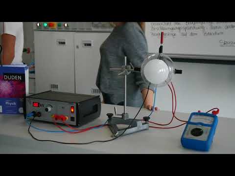 Versuch mit der Elektronenbeugungsröhre