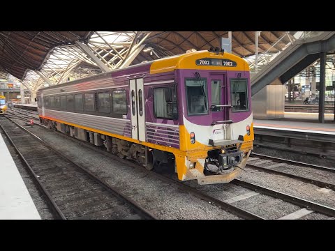 V/Line 7002 Heads to the Car Siding at Southern Cross Station