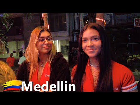 Medellín Colombia Walking Tour - Parque Lleras, Provenza, El Poblado After hours 4k