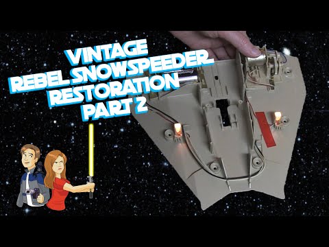 Star Wars Vintage Snowspeeder Restoration - Part 2/3 Kenner Toy