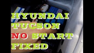 Fixed Hyundai Tucson crank no start problem