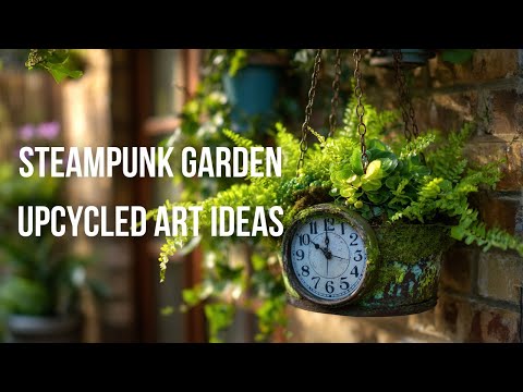Steampunk Garden Secrets 🔩🌻: Bold Upcycled Art Ideas with a Retro-Futuristic Twist