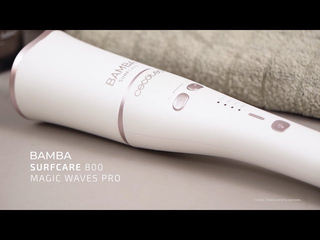 Cecotec Bamba SurfCare 800 Magic Waves Pro Rizador de Pelo video
