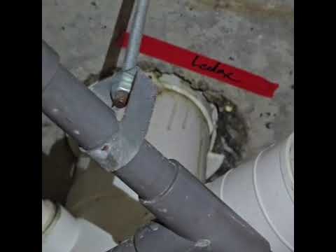 Slab leakage causing water infiltration to the ceiling below