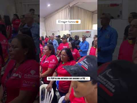 El mejor himno, el del PSUV ✌🏻😍Encuentro de estructuras del PSUV desde el Municipio Piar, Bolívar