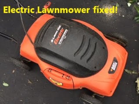 Black & Decker 18" LawnHog Electric Lawnmower not working ...  won't turn on, won't run.