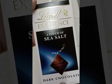 LENDT EXCELLENCE #asmr #a touch of sea salt #dark chocolate flavor #delicious #trending #shorts