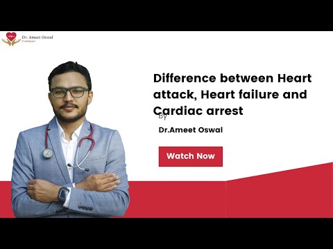 Difference between Heart attack, Heart failure and Cardiac arrest