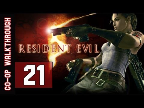 Resident Evil 5 Walkthrough: Part 21 Lickers - Gameplay & Commentary (Co-op)