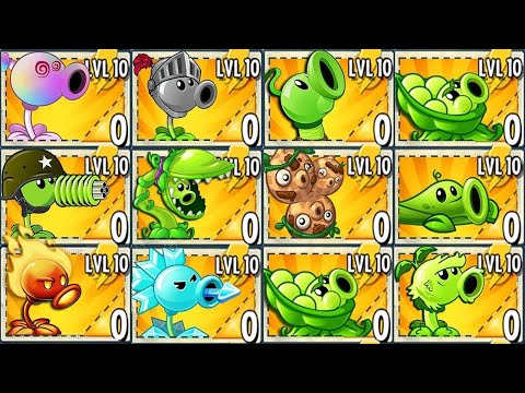 PvZ 2 Discovery - All Plants Max Level POWER UP  vs 999 Imp  Mummy