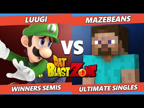DAT BlastZone 32 Winners Semis - Luugi (Luigi) Vs. MazeBeans (Steve) SSBU Ultimate Tournament