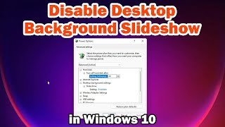 How to Disable Desktop Background Slideshow in Windows 11 PC or Laptop