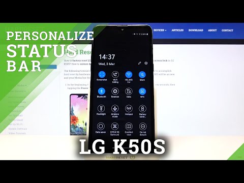 LG K50S and Notification Bar - Change Notification Bar Icons