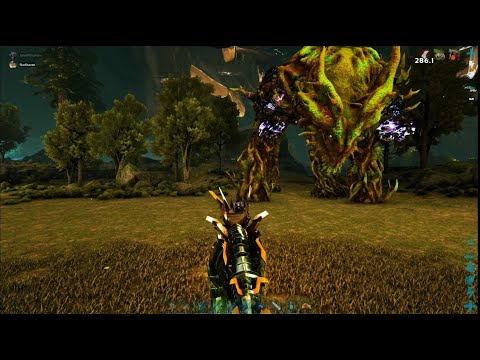 Quick Easy Kill of Forest Titan in Ark: Survival Evolved (Extinction) using a Stego!