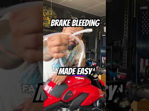 Bleed brakes easier. One way check valve. #motorcycle #maintenance