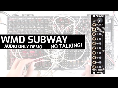WMD SUBWAY - 8 input, 1 output scanner eurorack module - Audio Demo - No Talking!