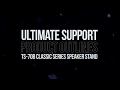 Ultimate Support Product Outlines - TS-70B Classic Series Speaker Stand