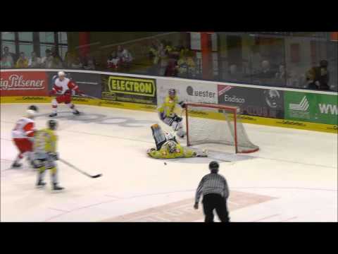 Breitkreuz vs. Vetter beim Testspiel EV Duisburg - Krefeld Pinguine