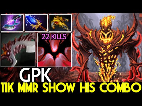 GPK [Shadow Fiend] 11K MMR Show His 200 IQ Combo ULT + Abyssal Blade Dota 2