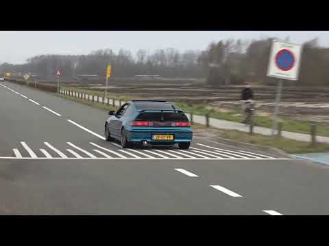 Honda Crx vtec ee8 b16a1 acceleration invidia gt300 at day 1 world of cars