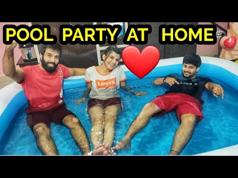POOL PARTY AT HOME 😱 MINI SWIMMING POOL  VLOG 2 July 2020