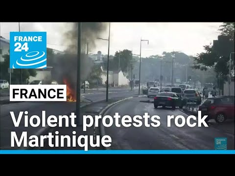 Protests over rising costs of living turn violent in French Caribbean island of Martinique