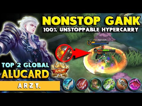 Insane Slash Damage Alucard! Incredible Farming & Ganking! Top Global Alucard By Arzy | MLBB