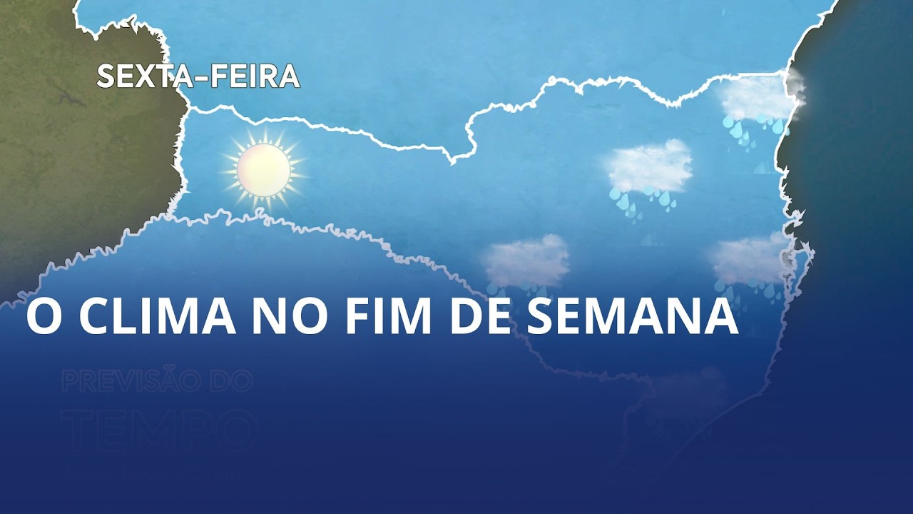 Saiba como o fica o clima no final de semana, que vai estar também sob influência do ar mais seco e quente