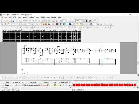 NE ME QUITTE PAS ( If You Go Away ) - Fingerstyle Guitar Tab