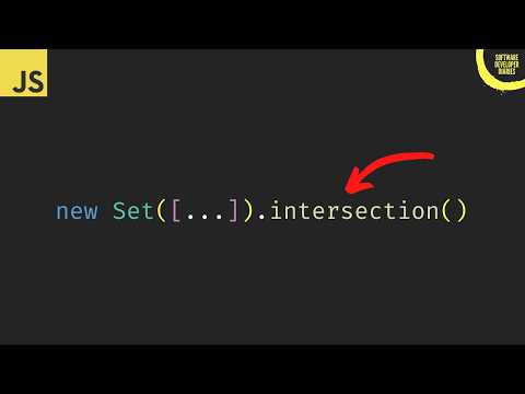 New Javascript Set Methods Are Here