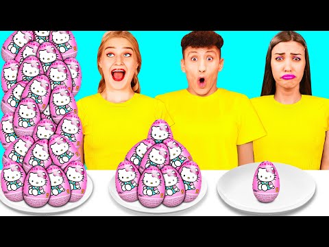 Big, Medium and Small Plate Challenge | Amazing Hacks and Tricks by RaPaPa Challenge