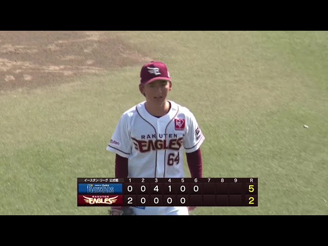 [Juego de la Granja] Yuki Hayashi de Los Eagles lanza dos entrada carreras permitidas a pesar de cerrador corredor en base! 2 de septiembre de 2025 Tohoku Rakuten Golden Eagles vs. Yokohama DeNA BayStars