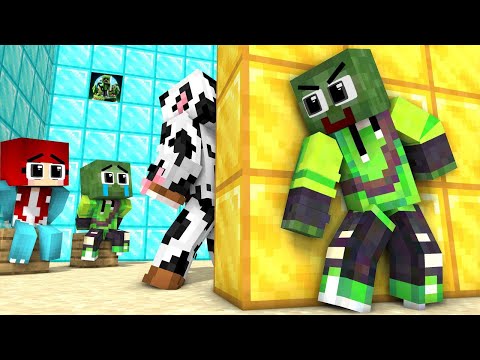 Monster School : Zombie Dad Saving His Kids -  -Part 1  Minecraft Animation #12