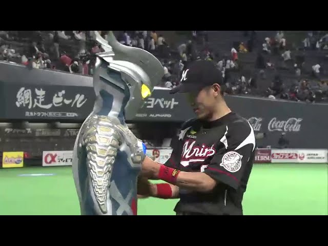 マリーンズ岡田選手ヒーローインタビュー 2014/5/18 F-M