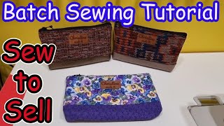Sew to Sell. How I make 11 assorted bags/pouches with free vinyl & fabric samples I can make to sell