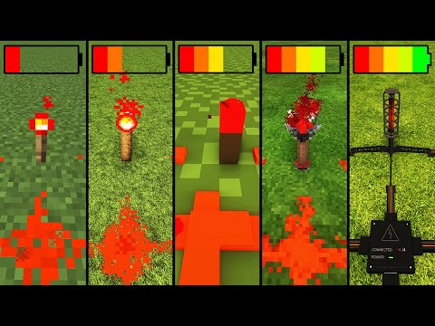 minecraft redstone with different battery