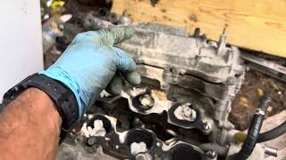 2008 Toyota V6 engine 3.5l  2GR-FE knock sensor bank one and bank two location
